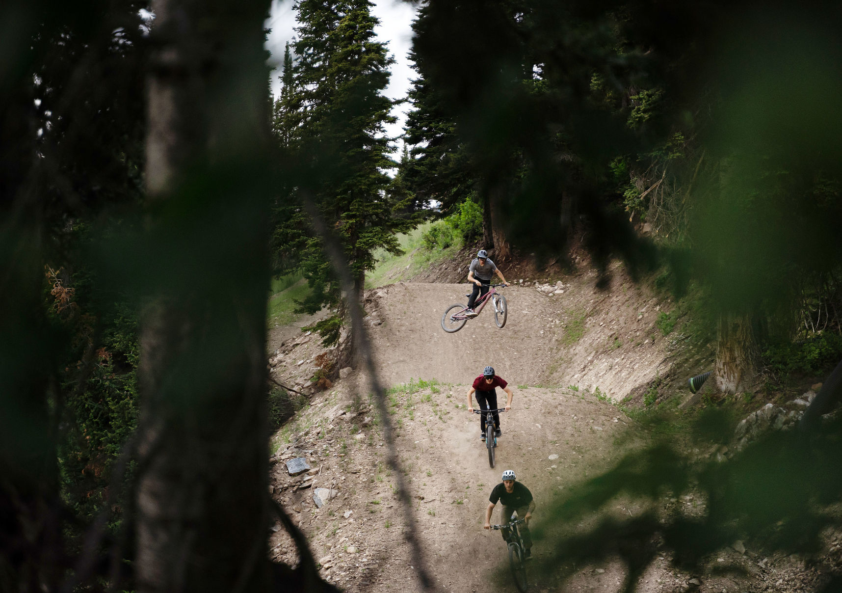 Deer Jump bike trail at JHMR